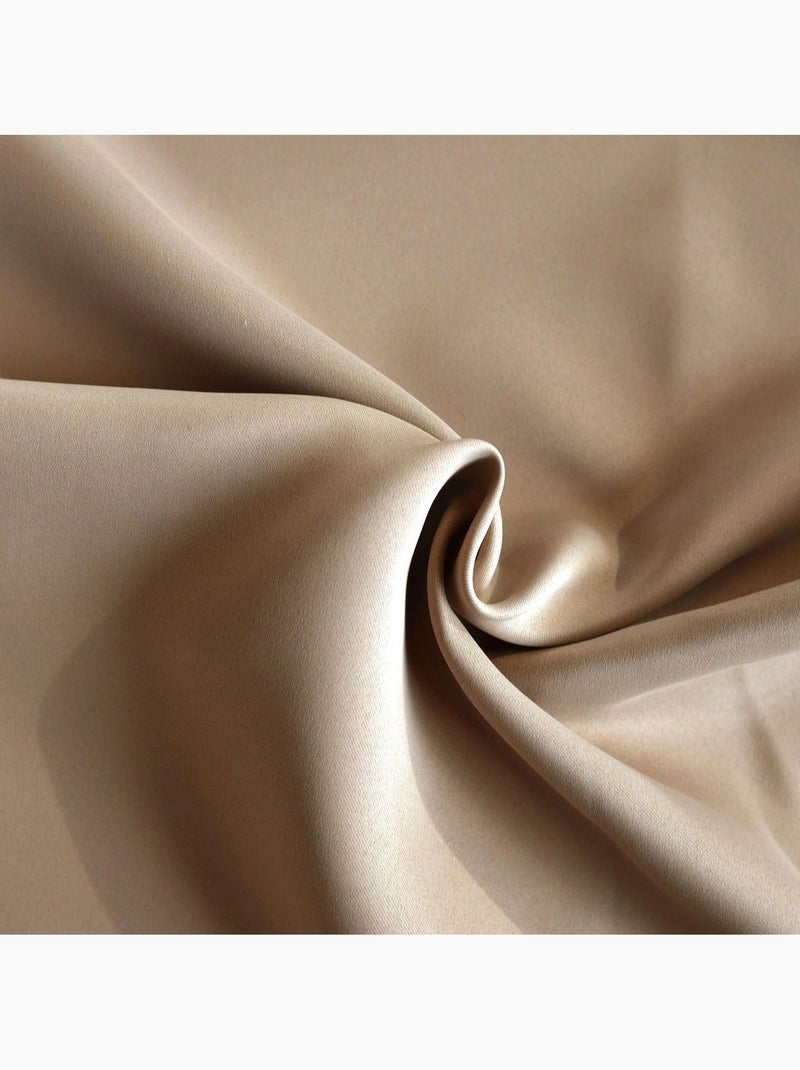 Rideau occultant ignifugé Non Feu M1 Beige clair - Kiabi