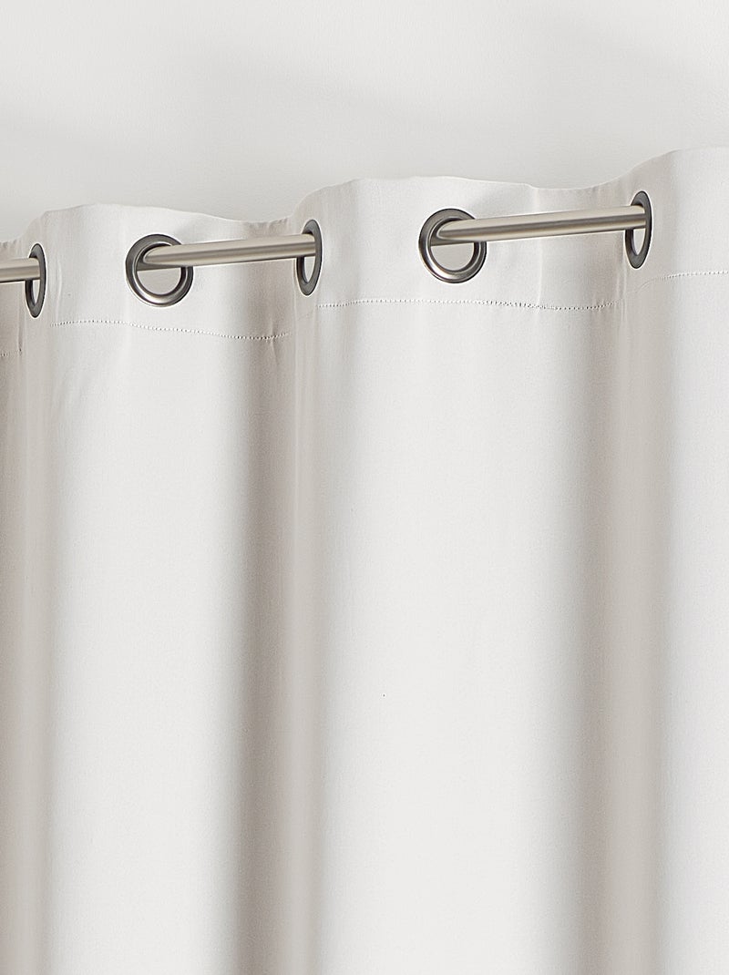 Rideau occultant ignifugé non feu M1 Blanc - Kiabi