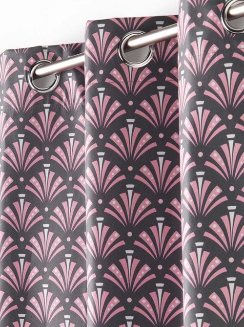 Rideau occultant imprimé géométrique - Kiabi