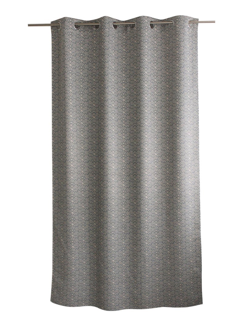 Rideau occultant imprimé montagne chic Gris clair - Kiabi