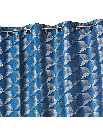 Rideau occultant jacquard à motifs géométriques