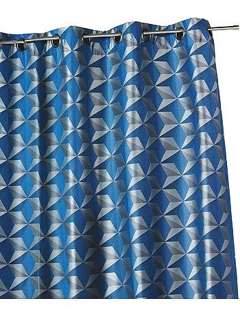 Rideau occultant jacquard à motifs géométriques