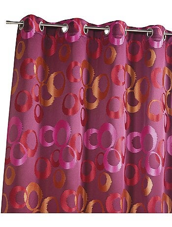Rideau occultant jacquard à motifs graphiques