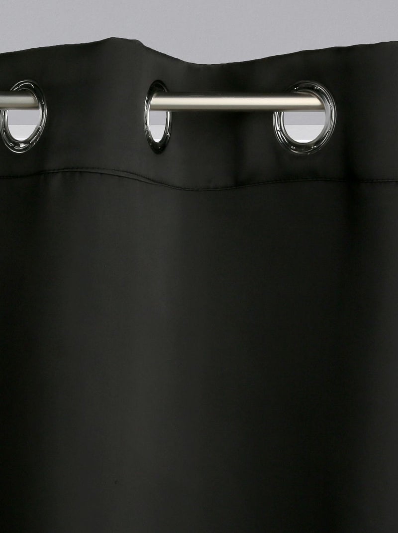 Rideau occultant Louisa Noir - Kiabi