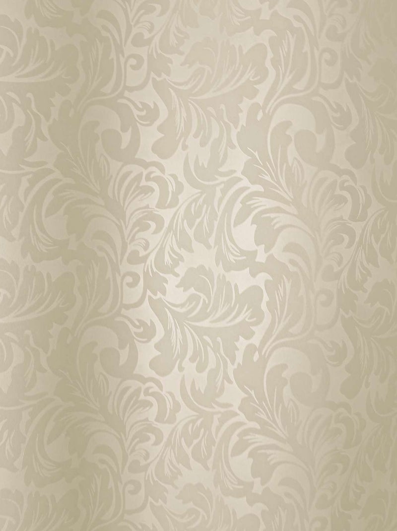 Rideau occultant motif arabesque Ivoire - Kiabi