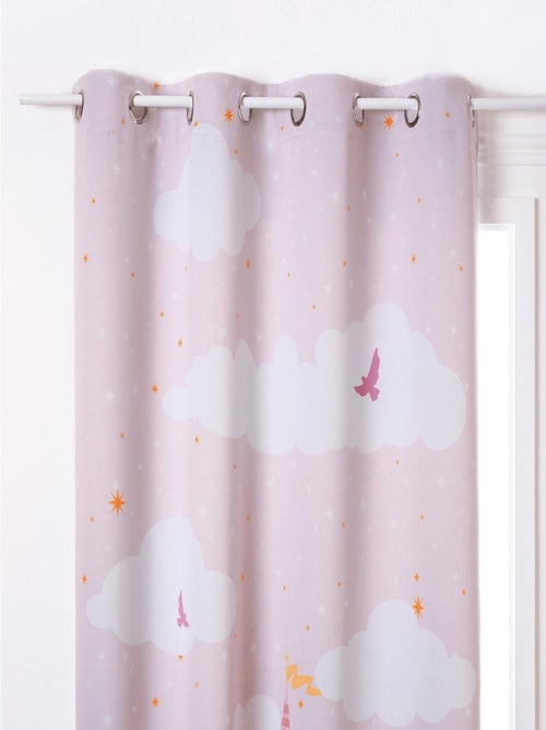 Rideau occultant motif château pour enfant - Kiabi