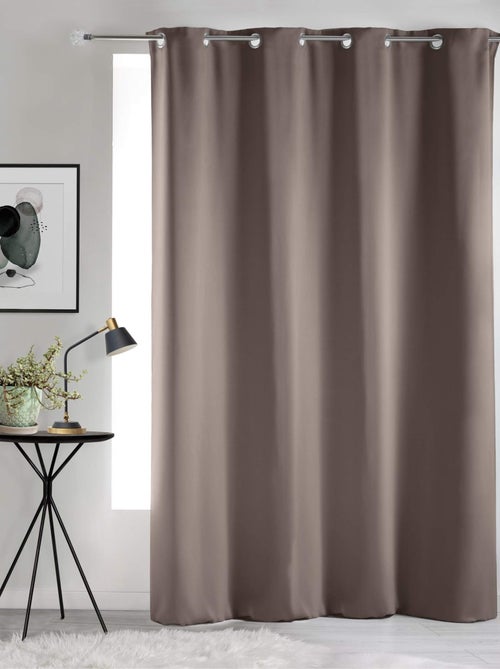 Rideau occultant noisette 135x240 cm - Kiabi