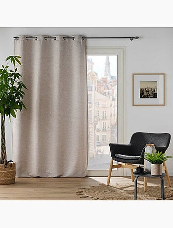 Rideau occultant occultant jacquard Dusky