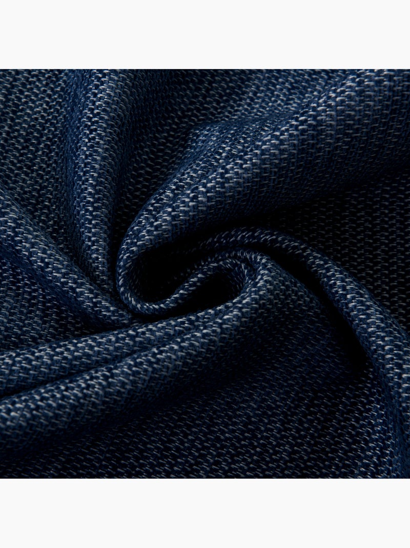 Rideau occultant phonique et thermique doublé polaire arctica 100% opaque Bleu nuit - Kiabi