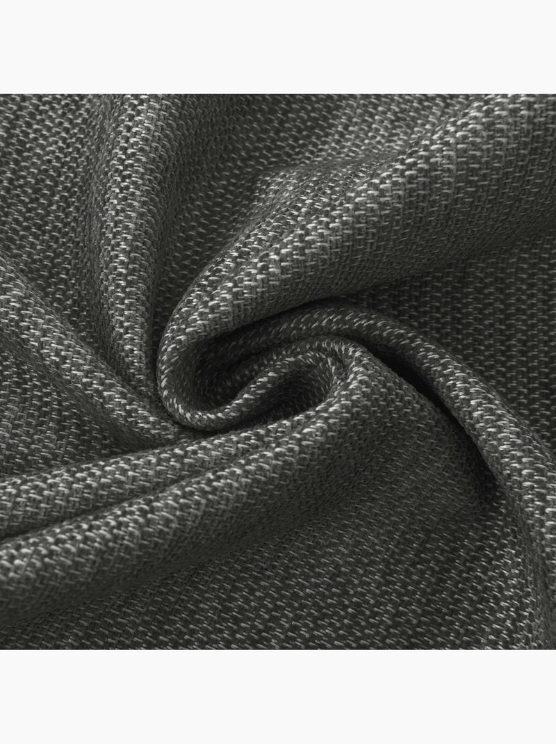 Rideau occultant phonique et thermique doublé polaire arctica 100% opaque Gris Granit - Kiabi