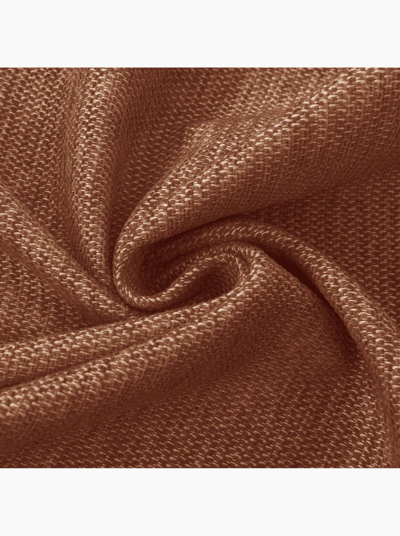 Rideau occultant phonique et thermique doublé polaire arctica 100% opaque Terracotta - Kiabi