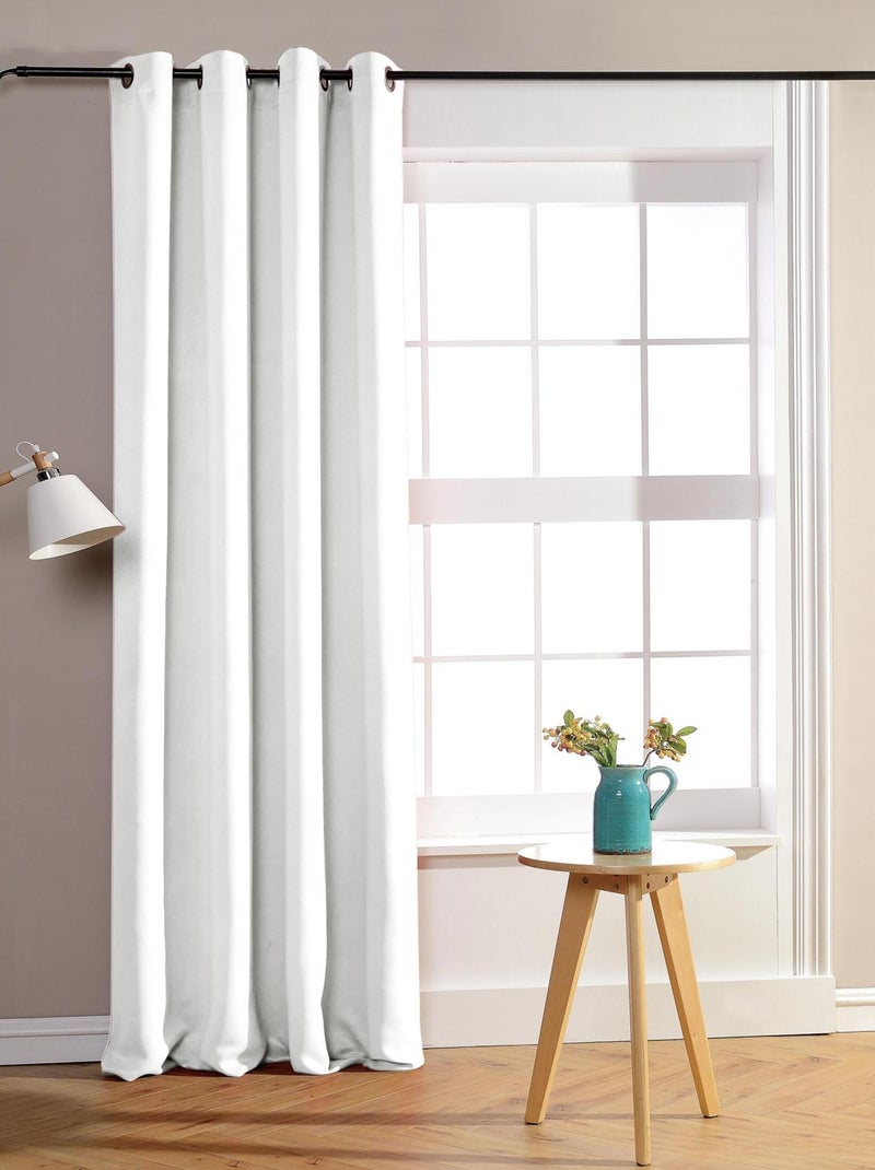 Rideau occultant pour chambre et salon Blanc - Kiabi