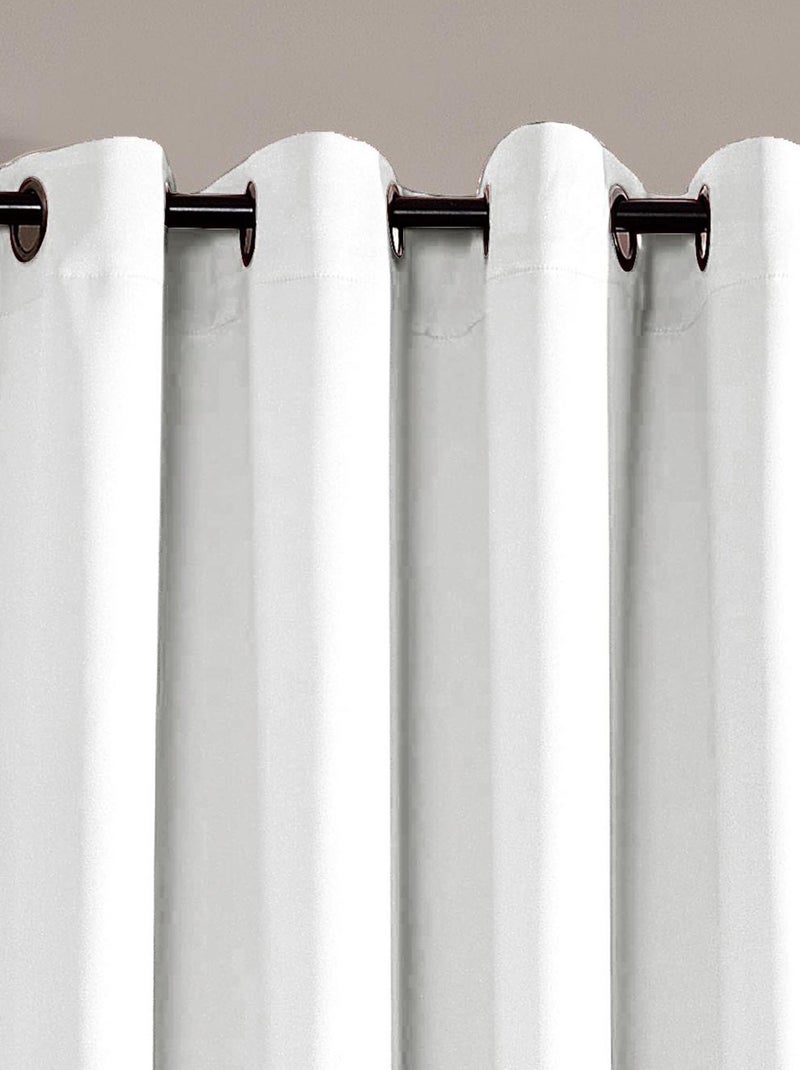 Rideau occultant pour chambre et salon Blanc - Kiabi
