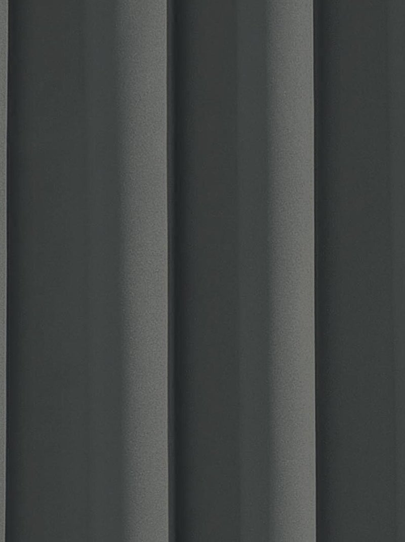 Rideau occultant pour chambre et salon gris anthracite - Kiabi