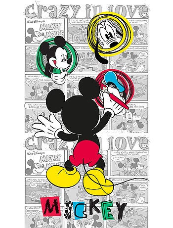 Rideau occultant taille L Mickey Mouse le peintre de Disney 140CM X 245CM