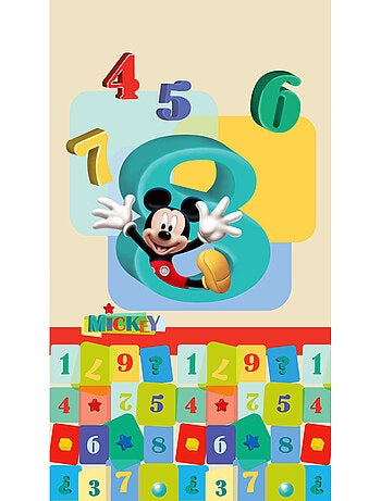 Rideau occultant taille L Mickey Mouse les chiffres de Disney 140CM X 245CM