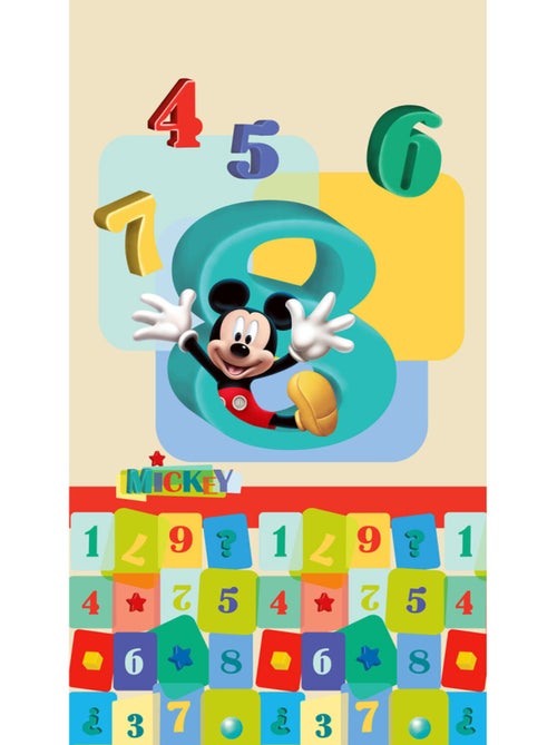 Rideau occultant taille L Mickey Mouse les chiffres de Disney 140CM X 245CM - Kiabi