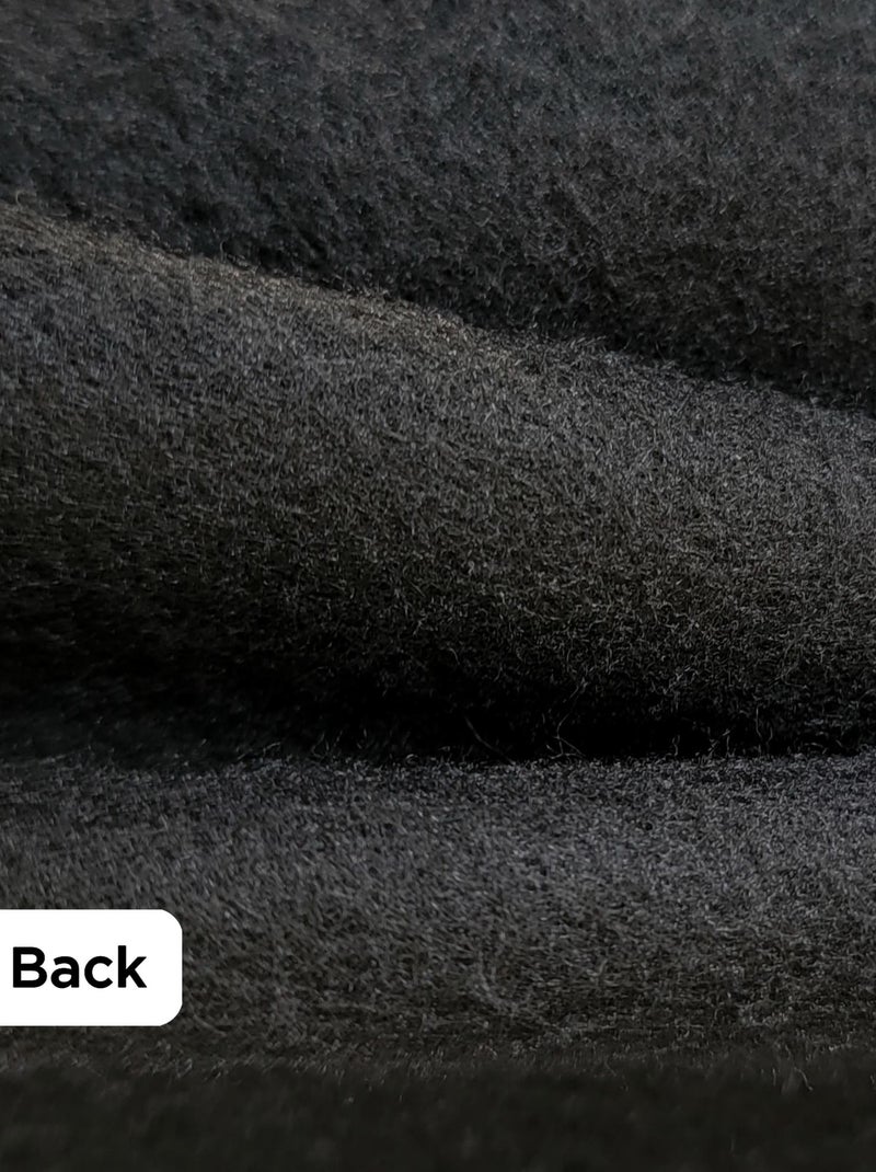 Rideau Occultant Thermique - Prêt à poser satiné. Noir - Kiabi