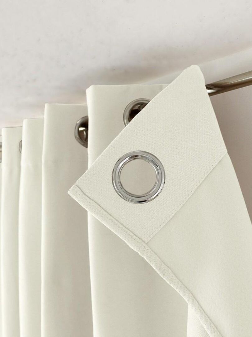 Rideau occultant thermique 135x240 Nordica écru Blanc - Kiabi