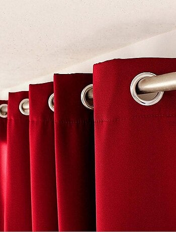 Rideau occultant thermique 140x240 Guimauve rouge