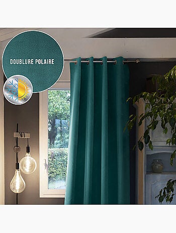 Rideau occultant thermique à œillets - Terre de Nuit