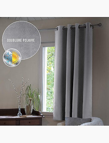 Rideau occultant thermique à œillets - Terre de Nuit