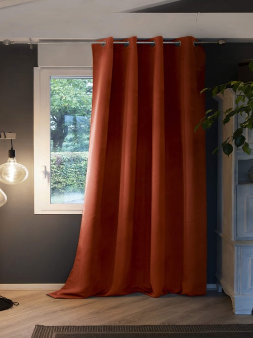 Rideau occultant thermique à œillets - Terre de Nuit - Kiabi