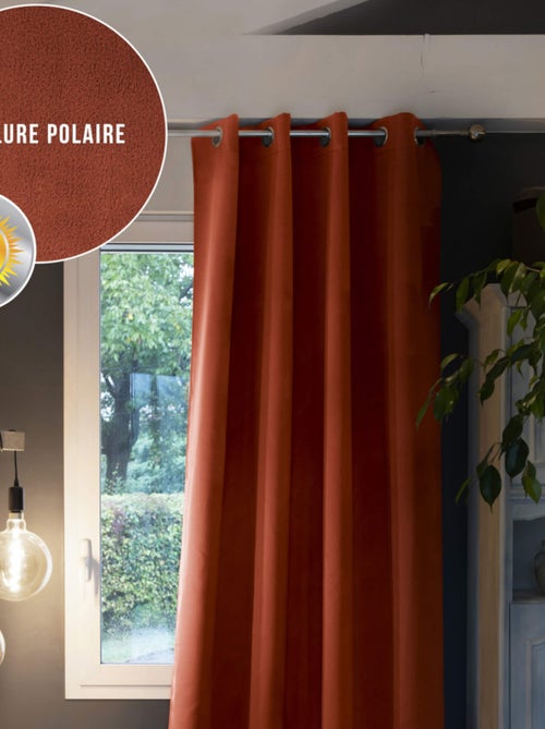 Rideau occultant thermique à œillets - Terre de Nuit - Kiabi