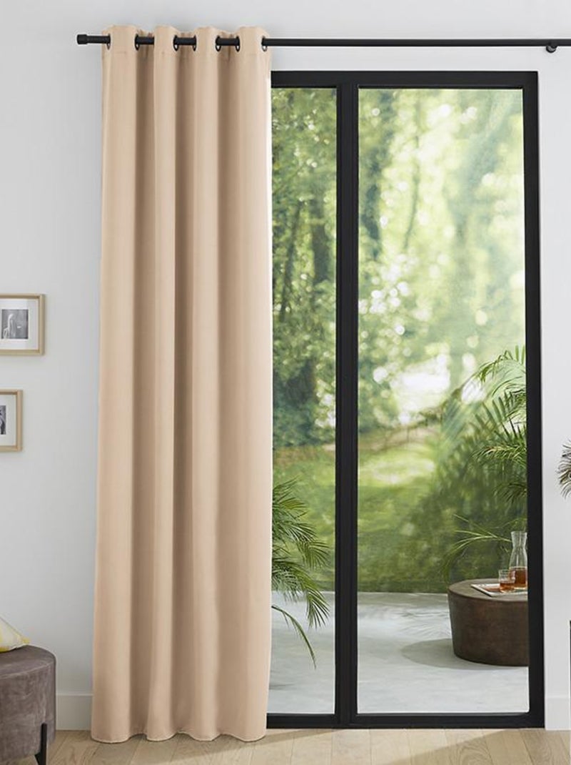 Rideau Occultant Thermique Beige 140 X 260 Cm Beige - Kiabi