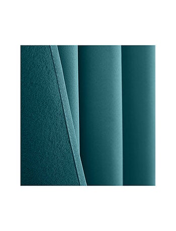 Rideau Occultant Thermique Doublé Polaire Thermonuit – 140 x 260 cm – Bleu Paon