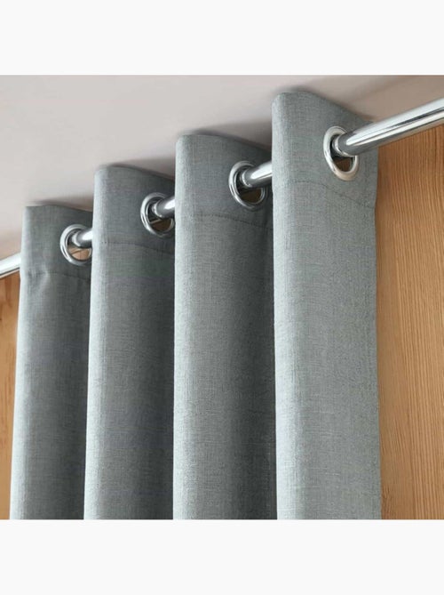 Rideau occultant thermique effet lin 140x240cm - Kiabi