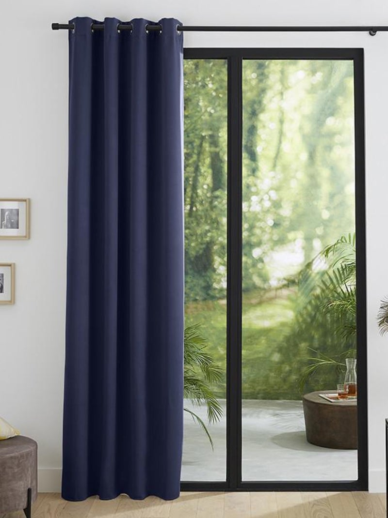 Rideau occultant thermique marine 140 x 260 cm Bleu - Kiabi