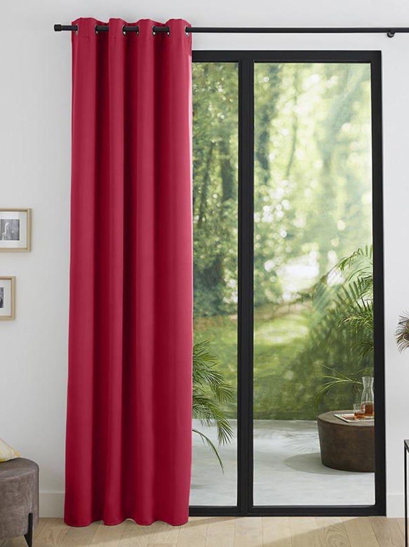 Rideau occultant thermique piment 140 x 260 cm Rouge - Kiabi