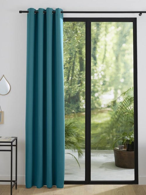 Rideau Occultant Turquoise 140 X 260 Cm - Kiabi