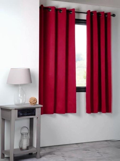 Rideau occultant uni 210gr/m2 - Kiabi