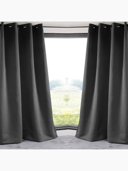 Rideau occultant uni 210gr/m2 - Kiabi