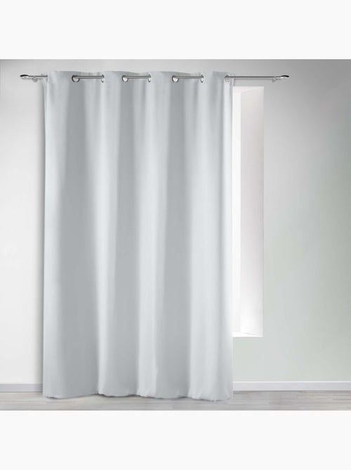 Rideau occultant uni à oeillets - Kiabi