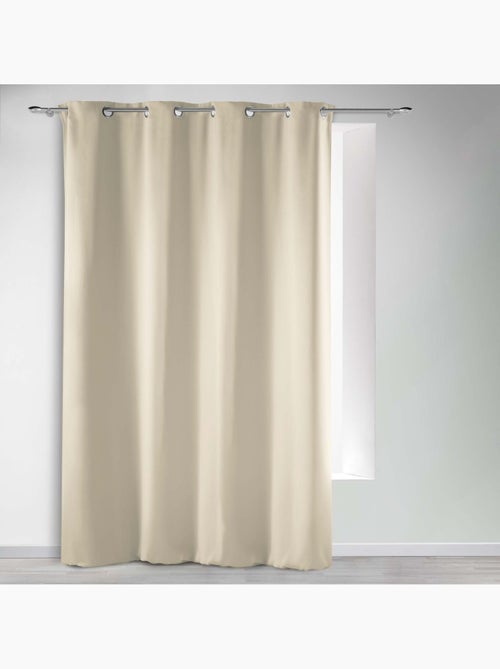 Rideau occultant uni à oeillets - Kiabi