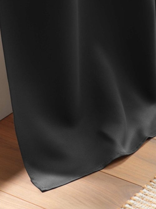 Rideau occultant uni à oeillets - Kiabi