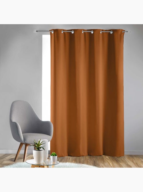 Rideau occultant uni à oeillets - Kiabi