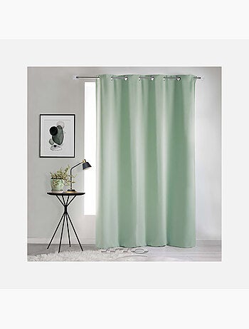 Rideau occultant uni à oeillets