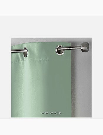 Rideau occultant uni à oeillets