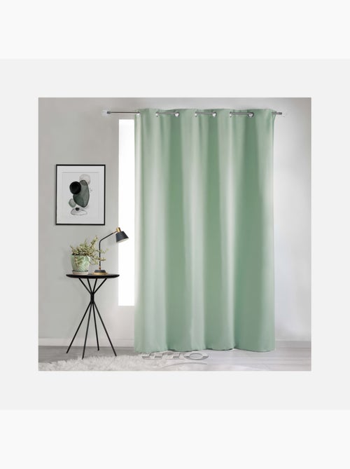 Rideau occultant uni à oeillets - Kiabi