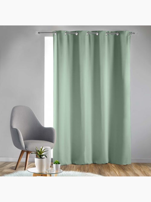 Rideau occultant uni à oeillets - Kiabi