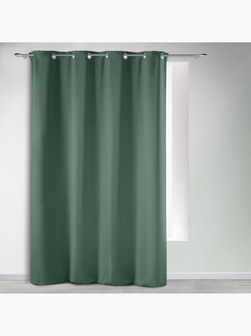 Rideau occultant uni à oeillets - Kiabi