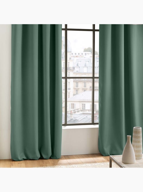 Rideau occultant uni à oeillets - Kiabi