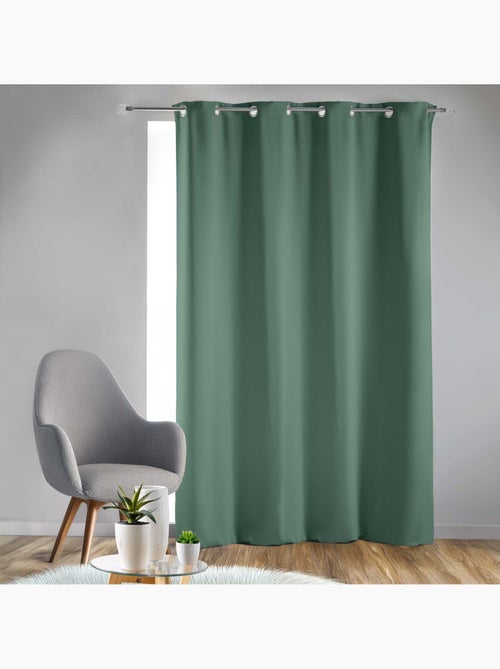 Rideau occultant uni à oeillets - Kiabi