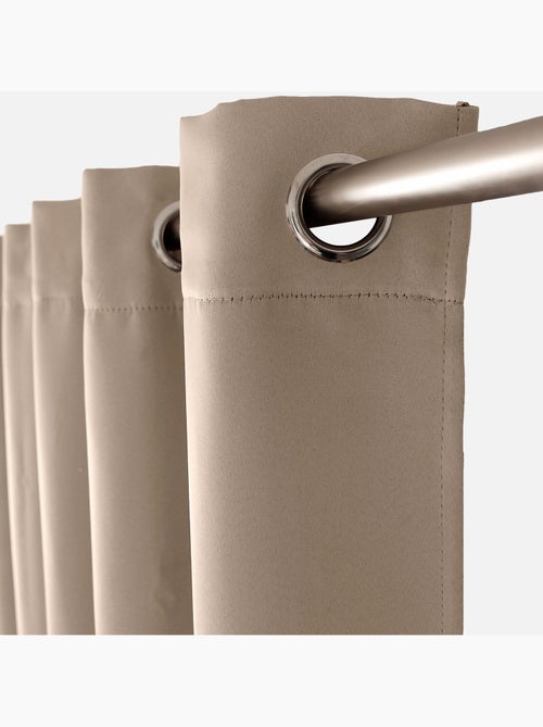 Rideau occultant uni avec 8 œillets - Kiabi