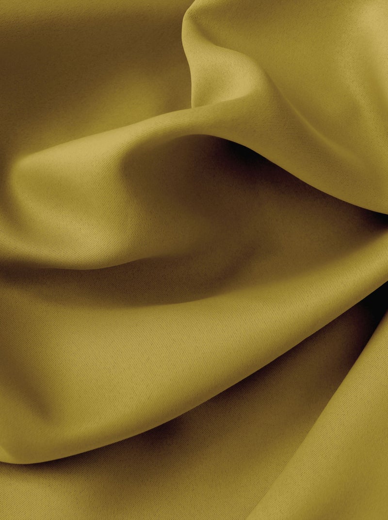 Rideau occultant uni avec 8 œillets Bronze - Kiabi