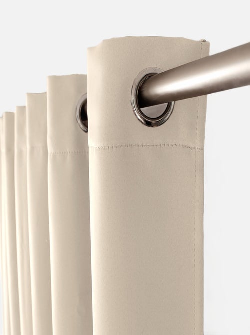 Rideau occultant uni avec 8 œillets - Kiabi